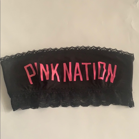 PINK Black Lace Bandeau - Picture 1 of 3